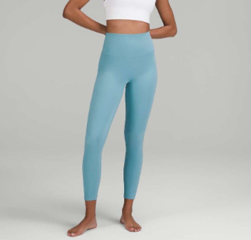Lululemon Align High-Rise Pant 25" Tidal Teal Sz 20 EUC